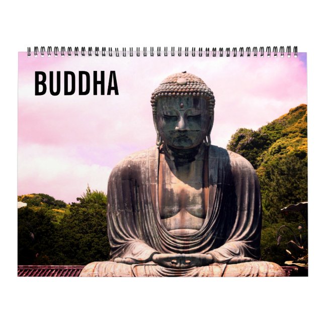 Buddha Statuen 2025 groß Kalender (Titelbild)