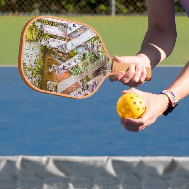 Buddha-Statuen am Senko-ji-Tempel Pickleball Schläger (InSitu)