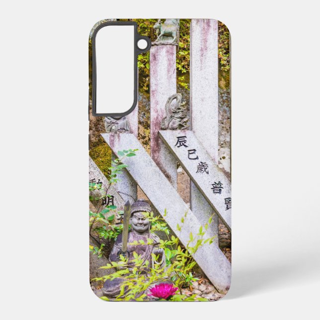 Buddha-Statuen am Senko-ji-Tempel Samsung Galaxy Hülle (Rückseite)