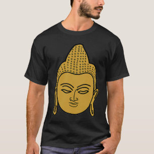 Buddha-Statuen-Gesicht Zen Yoga Meditation Entspan T-Shirt
