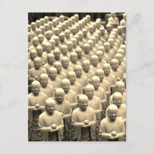 Buddha-Statuen Postkarte