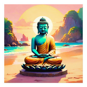Buddha - Stille Gestade der Erleuchtung Fotodruck