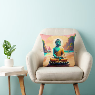 Buddha - Stille Gestade der Erleuchtung Kissen