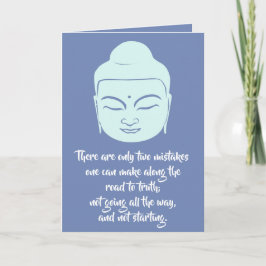 Buddha-Straße zur Wahrheits-Gruß-Karte Karte