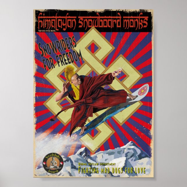 Buddha-Tafel Poster (Vorne)