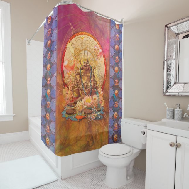 BUDDHA THE ENLIGHTONE DUSCHVORHANG (Beispiel)
