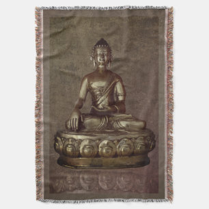 Buddha Throw Blanket Decke