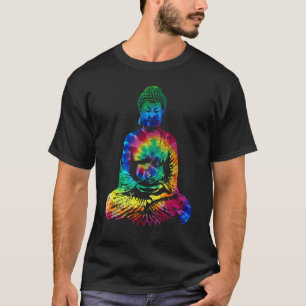 Buddha Tie Dye Vintage Yoga Yogi Buddhistischer T-Shirt