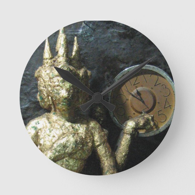 Buddha Time ... Thailand Runde Wanduhr (Vorderseite)