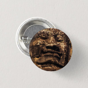 Buddha-Totem Angkor Wat Kambodscha Abzeichen Button
