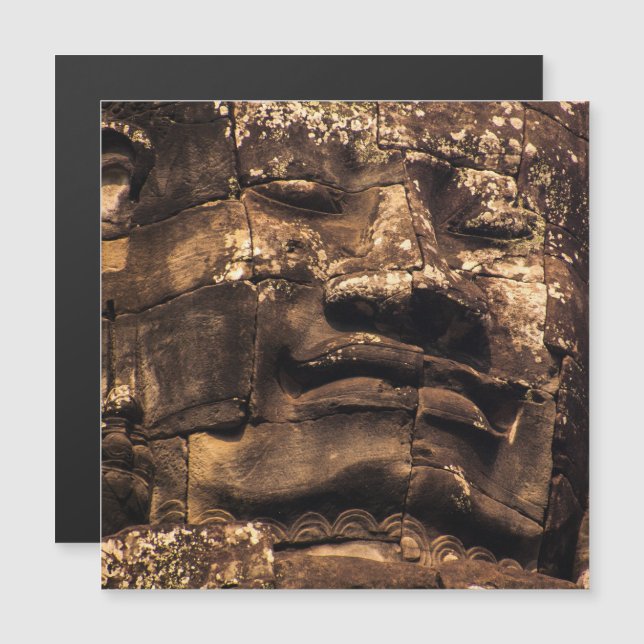 Buddha Totem Angkor Wat Magnet Card (Vorne/Hinten)