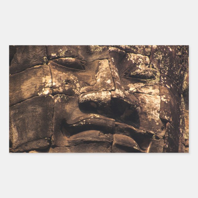 Buddha Totem at Angkor Wat - Sticker Rectangle (Vorderseite)