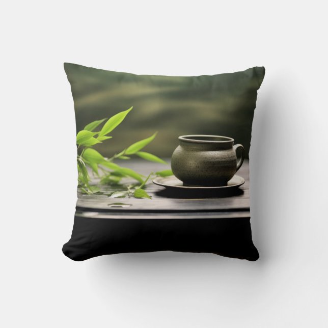 Buddha Tranquil Friedlich Nature Serene Kissen (Vorderseite)