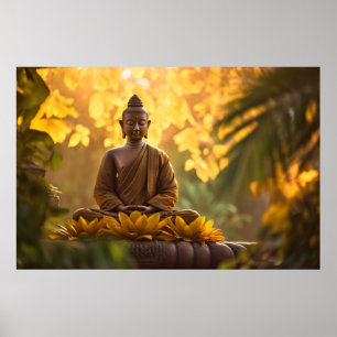 Buddha Tranquil Friedlich Nature Serene Poster