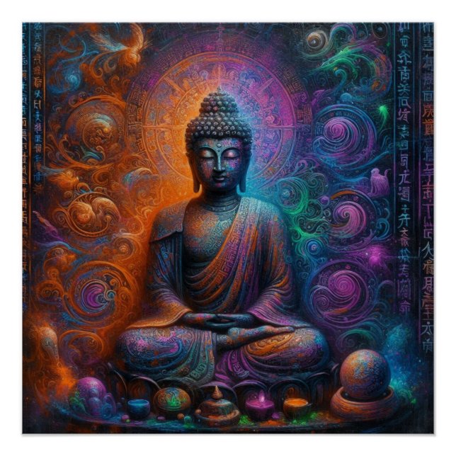 BUDDHA TRANSCENDENTAL ART #10 POSTER (Vorderseite)