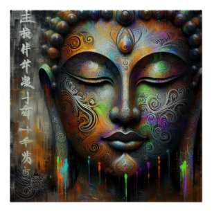 BUDDHA TRANSCENDENTAL ART #2 POSTER