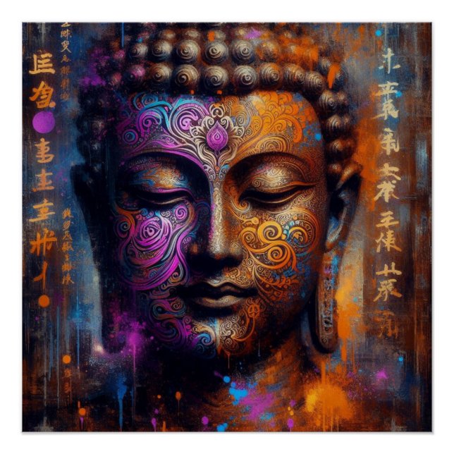 BUDDHA TRANSCENDENTAL ART #4 POSTER (Vorderseite)
