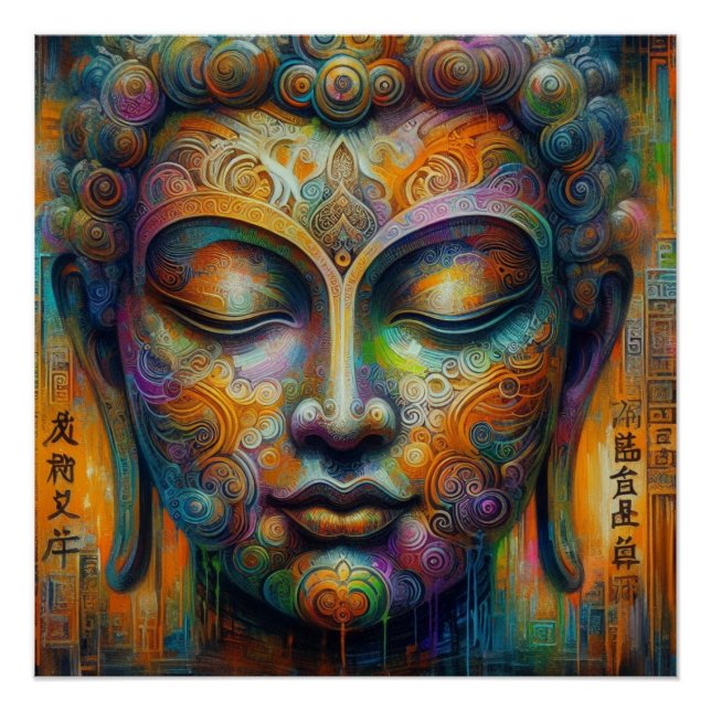 BUDDHA TRANSCENDENTAL ART #6 POSTER (Vorderseite)