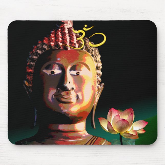 Buddha und Bloomed Lotus und OM mousepad (Vorne)