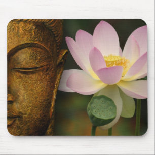 Buddha und Blume Mousepad