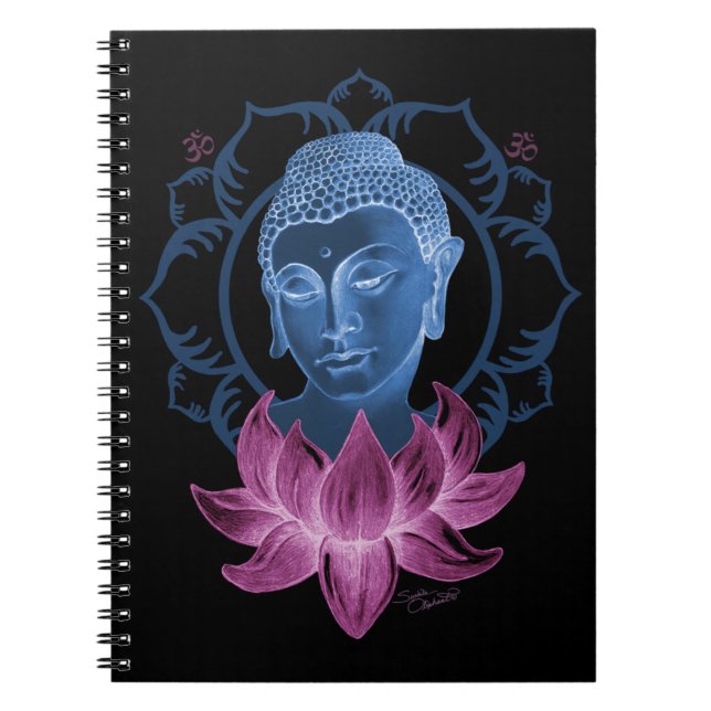 Buddha und Lotus Notizblock (Vorderseite)