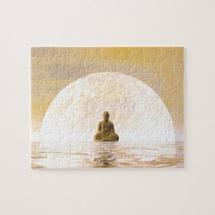 Buddha und Mond Puzzle