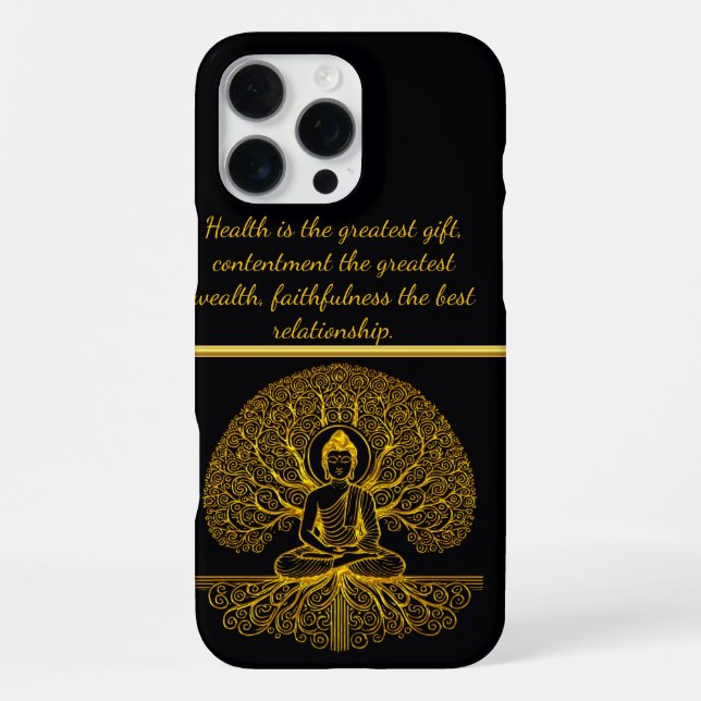 Buddha unter heiligem Baum iPhone Hülle (Rückseite)