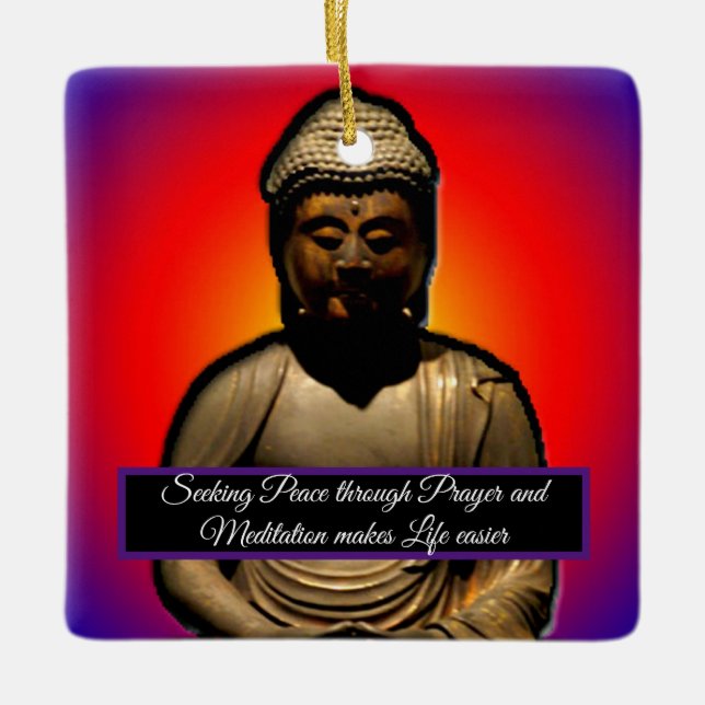Buddha vermitteln keramikornament (Vorderseite)