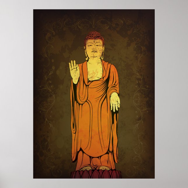 Buddha Vitarka Mudra Poster (Vorne)