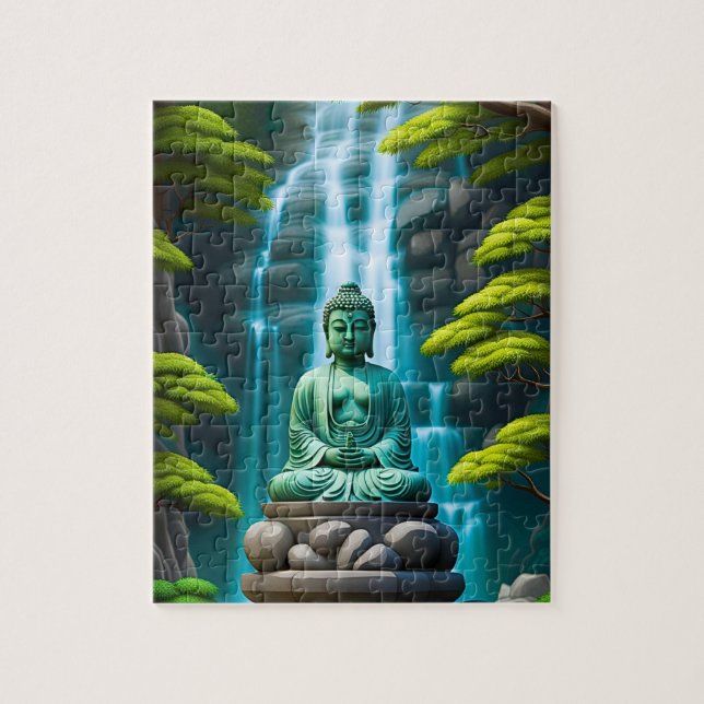Buddha-Wasserfall Puzzle (Vertikal)
