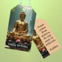 Buddha, Wasserfall, Schmetterlinge, Lotus