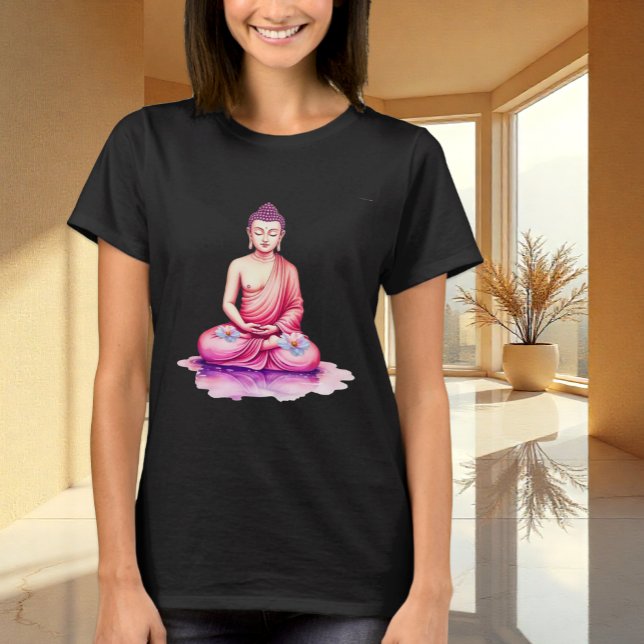 Buddha Watercolor T - Shirt, Meditation / Yoga T-Shirt (Von Creator hochgeladen)