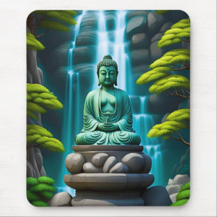 Buddha Waterfall Mousepad