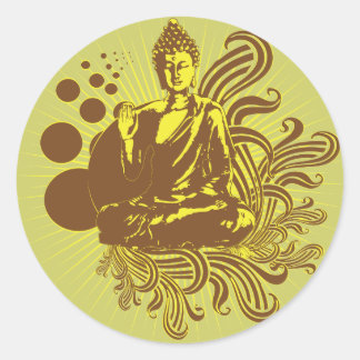 Buddha Wirbel Sticker