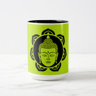 Buddha Wohnen und Leben  Zweifarbige Tasse