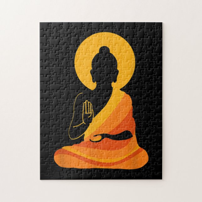 Buddha YingYang Zen Yoga, Relax, Enjoy Life Puzzle (Vertikal)
