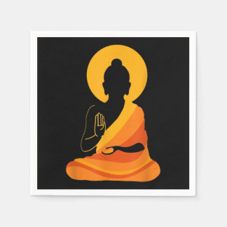 Buddha YingYang Zen Yoga, Relax, Enjoy Life Serviette