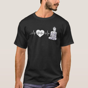 Buddha Yoga Heartbeat Hinduismus Meditation Weishe T-Shirt