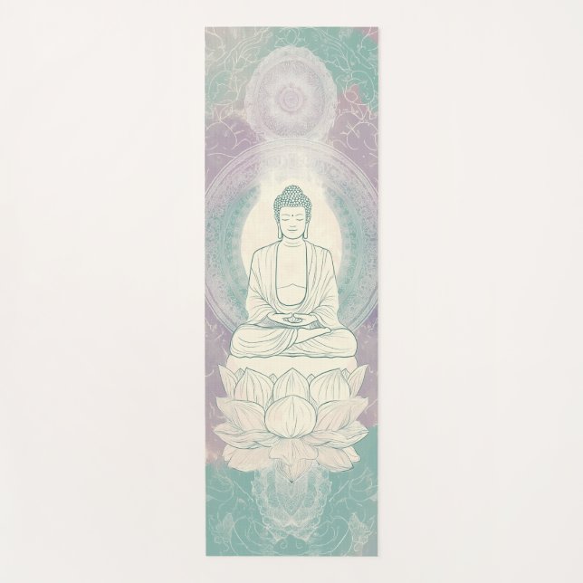 Buddha Yoga Mat für ruhige Praxis Yogamatte (Vorderseite)