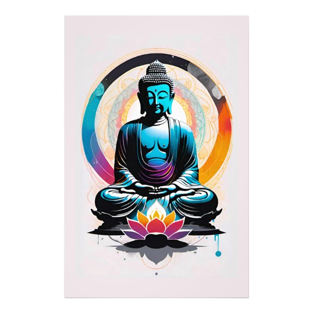 Buddha Zen Art Fotodruck (Vorne)