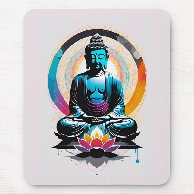 Buddha Zen Art Mousepad (Vorne)