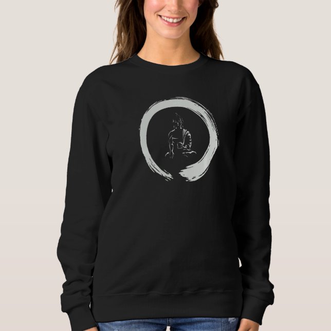 Buddha Zen Buddhismus Meditation Sweatshirt (Vorderseite)