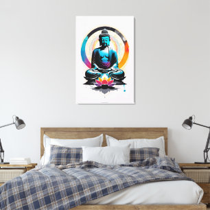 Buddha Zen Kunst Leinwanddruck