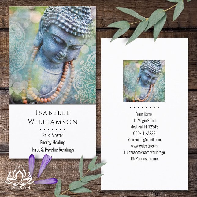 Buddha Zen Reiki Yoga Meditation Heilige spirituel Visitenkarte (Von Creator hochgeladen)