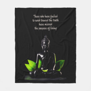Buddha Zitat 1 Fleecedecke