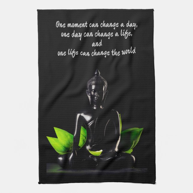Buddha Zitat 2 Handtuch (Vertikal)