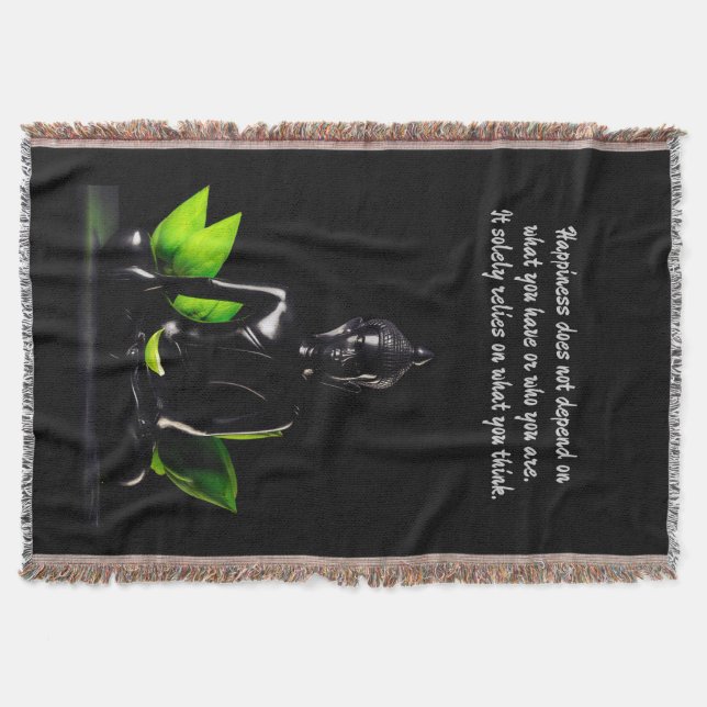 Buddha Zitat 4 werfen Decke (Vorderseite)