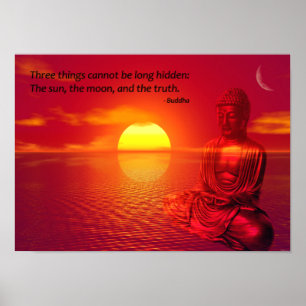 Buddha-Zitat-inspirierend geistiges Plakat