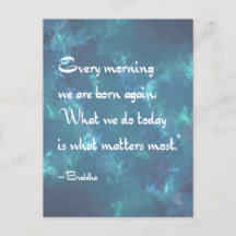 Buddha-Zitat jeden Morgen