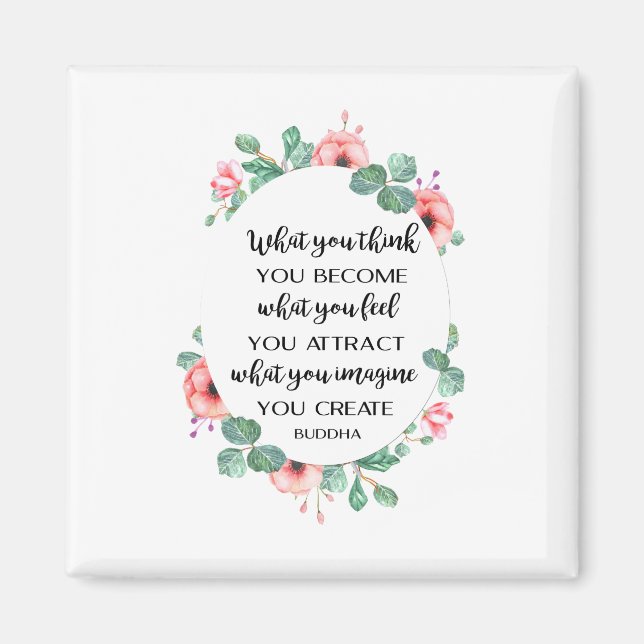 Buddha-Zitat Magnet (Vorne)